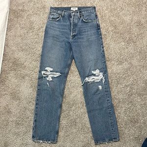 Agolde 90’s pinch waist jeans in wash Rule
